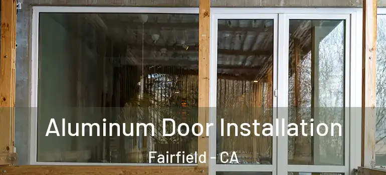  Aluminum Door Installation Fairfield - CA