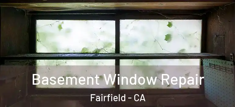  Basement Window Repair Fairfield - CA