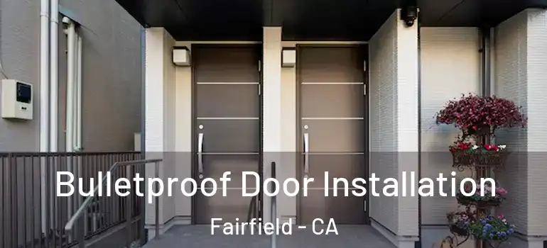  Bulletproof Door Installation Fairfield - CA