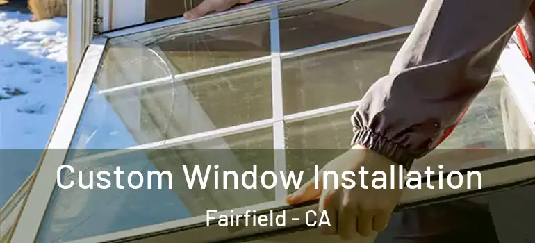  Custom Window Installation Fairfield - CA