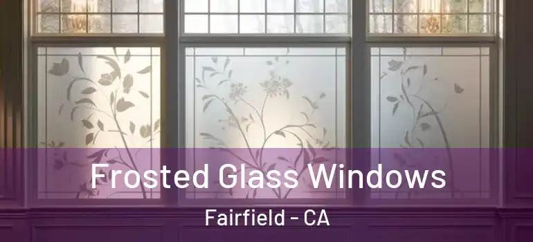  Frosted Glass Windows Fairfield - CA