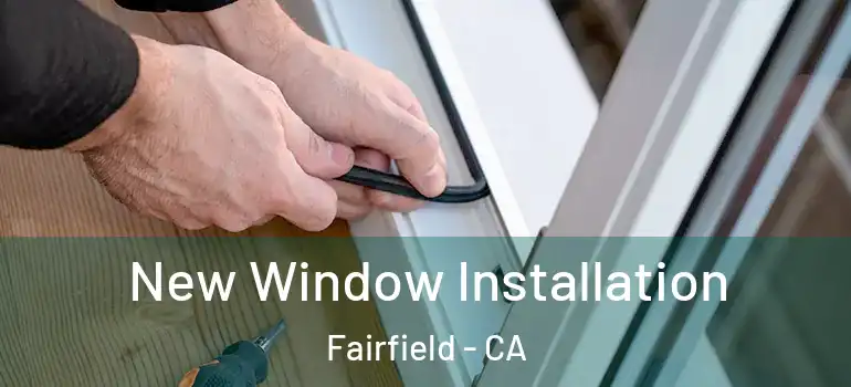 New Window Installation Fairfield - CA