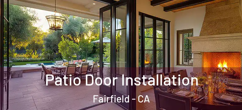  Patio Door Installation Fairfield - CA