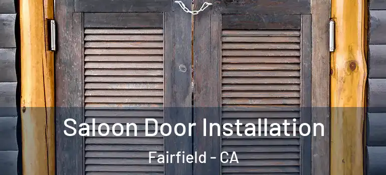  Saloon Door Installation Fairfield - CA