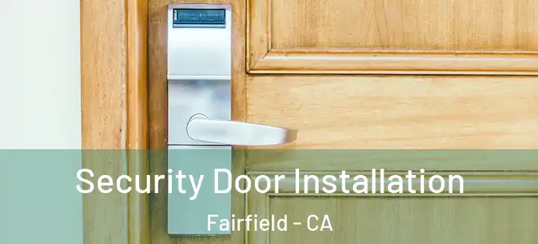  Security Door Installation Fairfield - CA