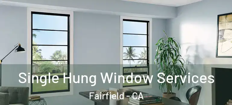  Single Hung Window Services Fairfield - CA