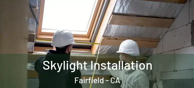  Skylight Installation Fairfield - CA