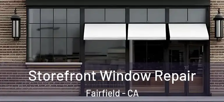  Storefront Window Repair Fairfield - CA