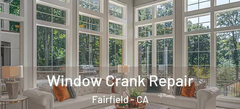  Window Crank Repair Fairfield - CA
