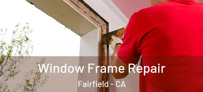  Window Frame Repair Fairfield - CA