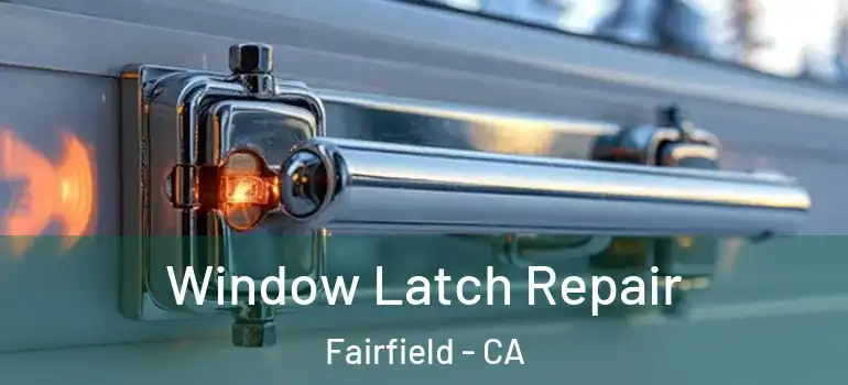  Window Latch Repair Fairfield - CA