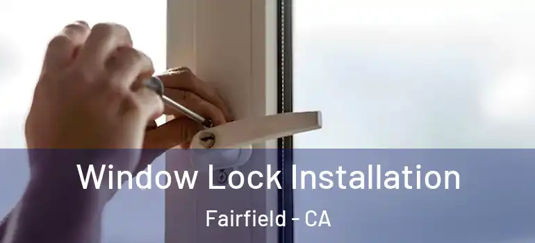  Window Lock Installation Fairfield - CA